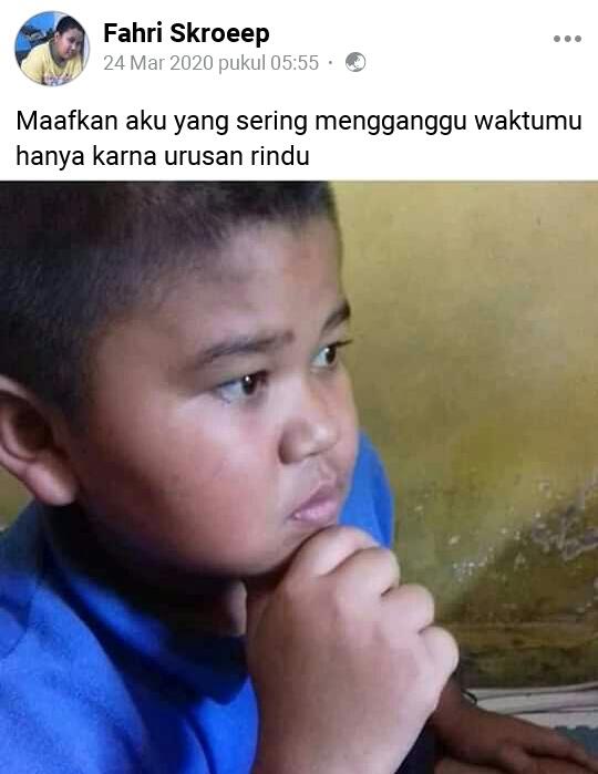 Fahri Skroeep, Bocah Ambyar yang Sering Galau Masalah Percintaan di Facebook