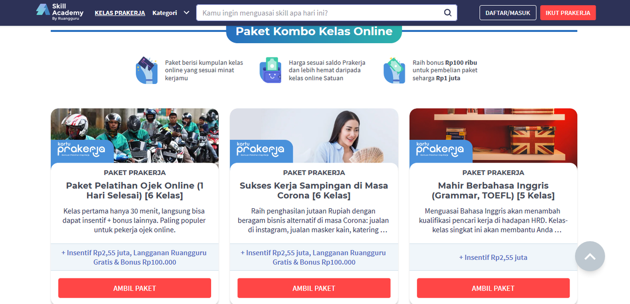 Kartu Prakerja, Ini 8 Mitra dan Pelatihan yang Ditawarkan
