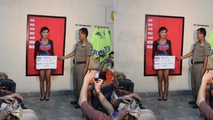 Pelajar SMK Jadi Waria dan Terjaring Satpol PP Saat Mangkal, Orang Tua Syock