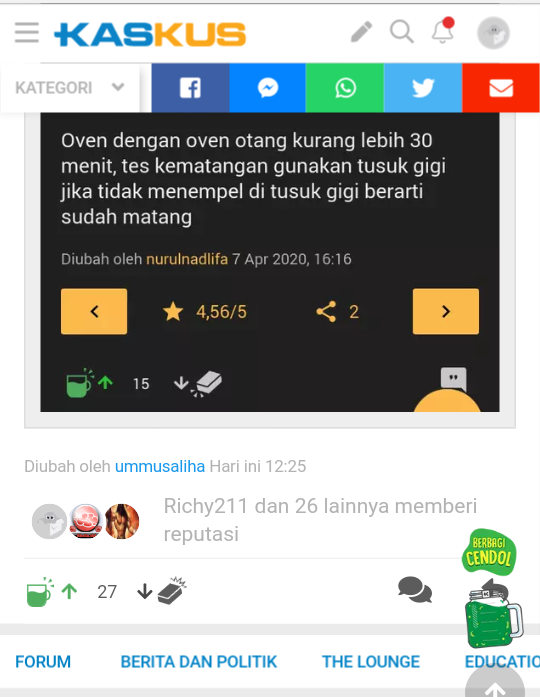 Berbagi Kebaikan Melalui Informasi di Thread Kaskus