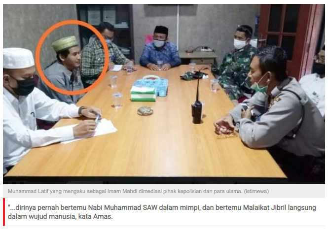 Ngaku Imam Mahdi, Latif Klaim Mimpi Nabi dan Ngobrol dengan Malaikat Jibril