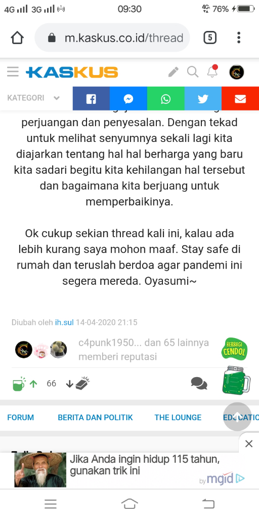 Mendapat Bantuan Sembako Dikala Corona