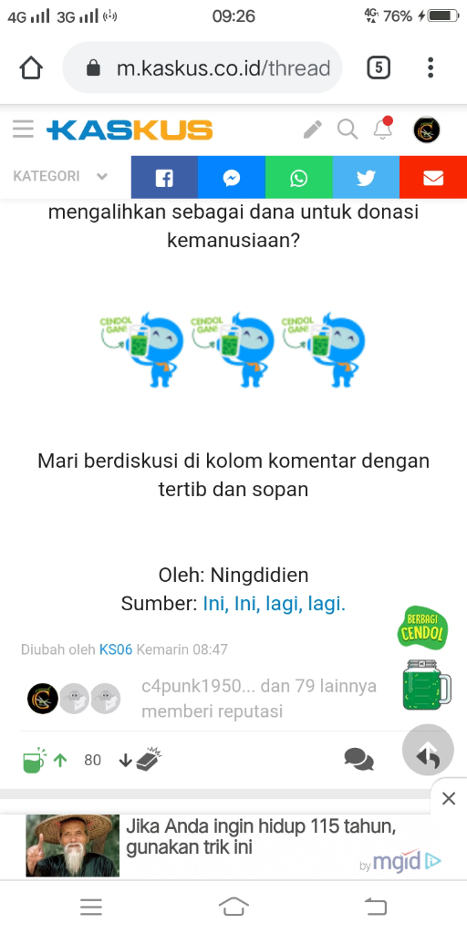 Mendapat Bantuan Sembako Dikala Corona