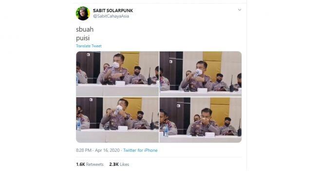 Haus Tapi Lupa, Tingkah Polisi Ini Jadi Sorotan Warganet