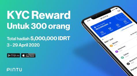 Dapatkan Total Hadiah 5 JUTA Rupiah Hanya untuk 300 orang beruntung yang KYC di Pintu