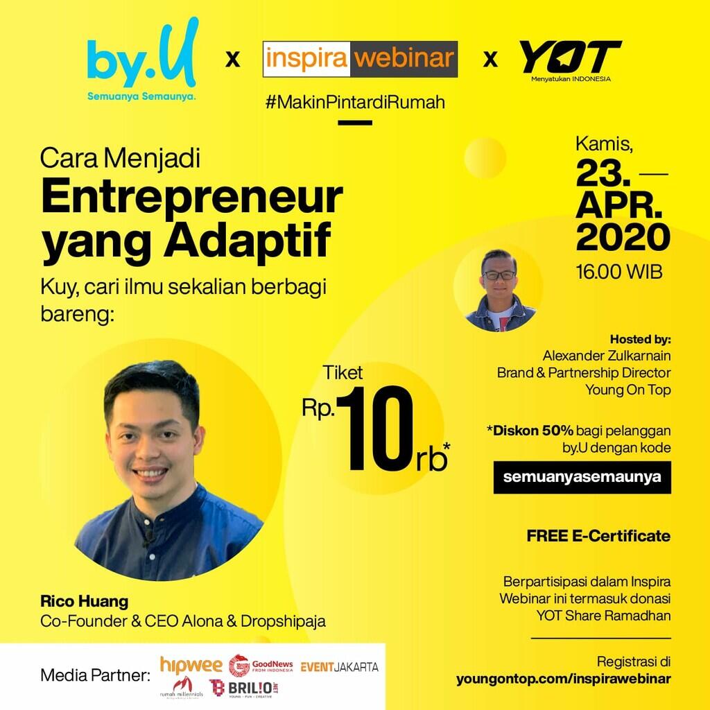 Mau Bisnis Tetap Berjalan Saat Pandemi? Jadi Entreprenur Adaptif Solusinya Gan!