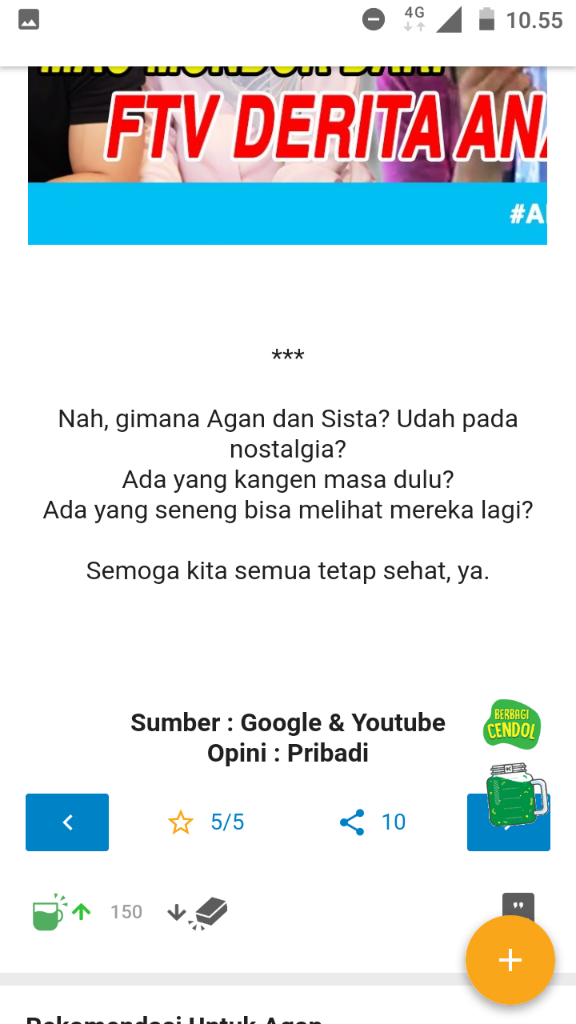 Karena Satu Huruf, Sepuluh Kebaikan
