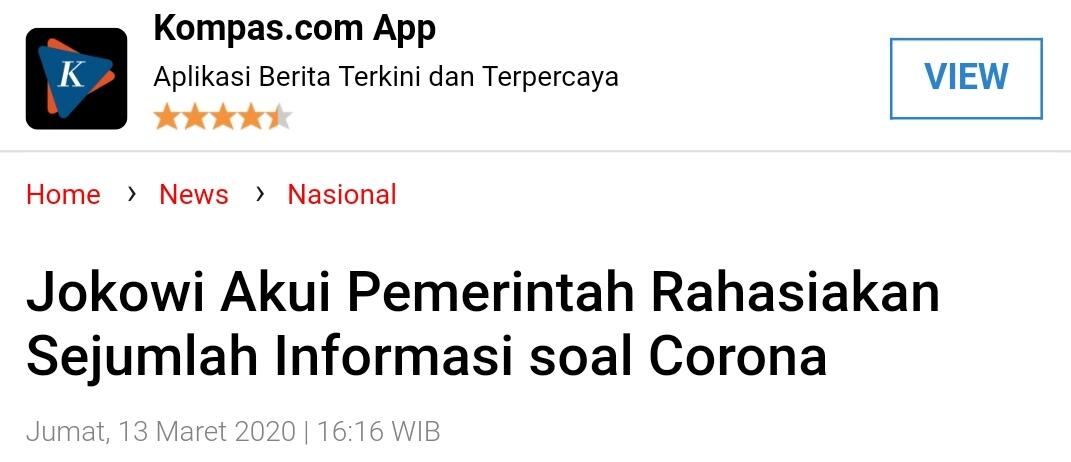 Dinilai Tak Transparan soal Data Corona, Jokowi: Tidak Terbuka Sebelah Mana?