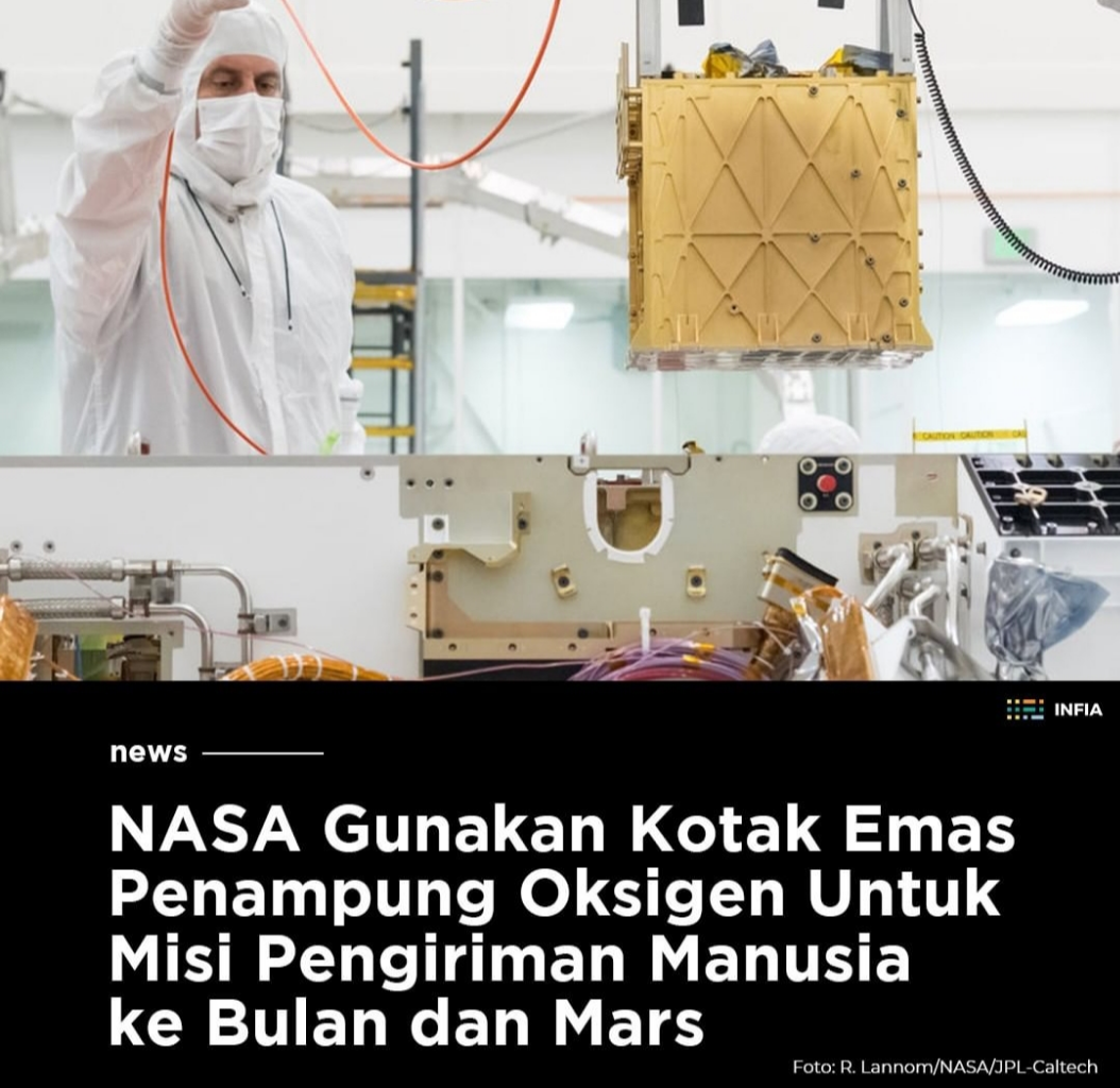 Nasa Gunakan Kotak Eamas Penampung Oksigen U/ Misi Pengiriman Manusia ...