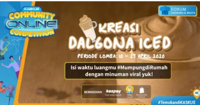 &#91;COC_Cooking2020&#93;Dalgona Pop Ice, Bikin Ketagihan! 