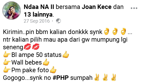 Status Facebook Zaman Old | Nostalgia ke Alay bin Lebay Ngakak