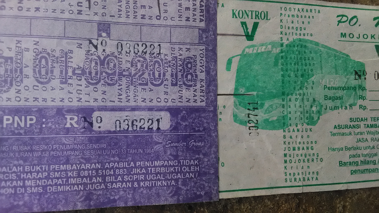 Koleksi Tiket Dan Karcis Bus,Hobi Unik Yang Mulai Diminati Masyarakat