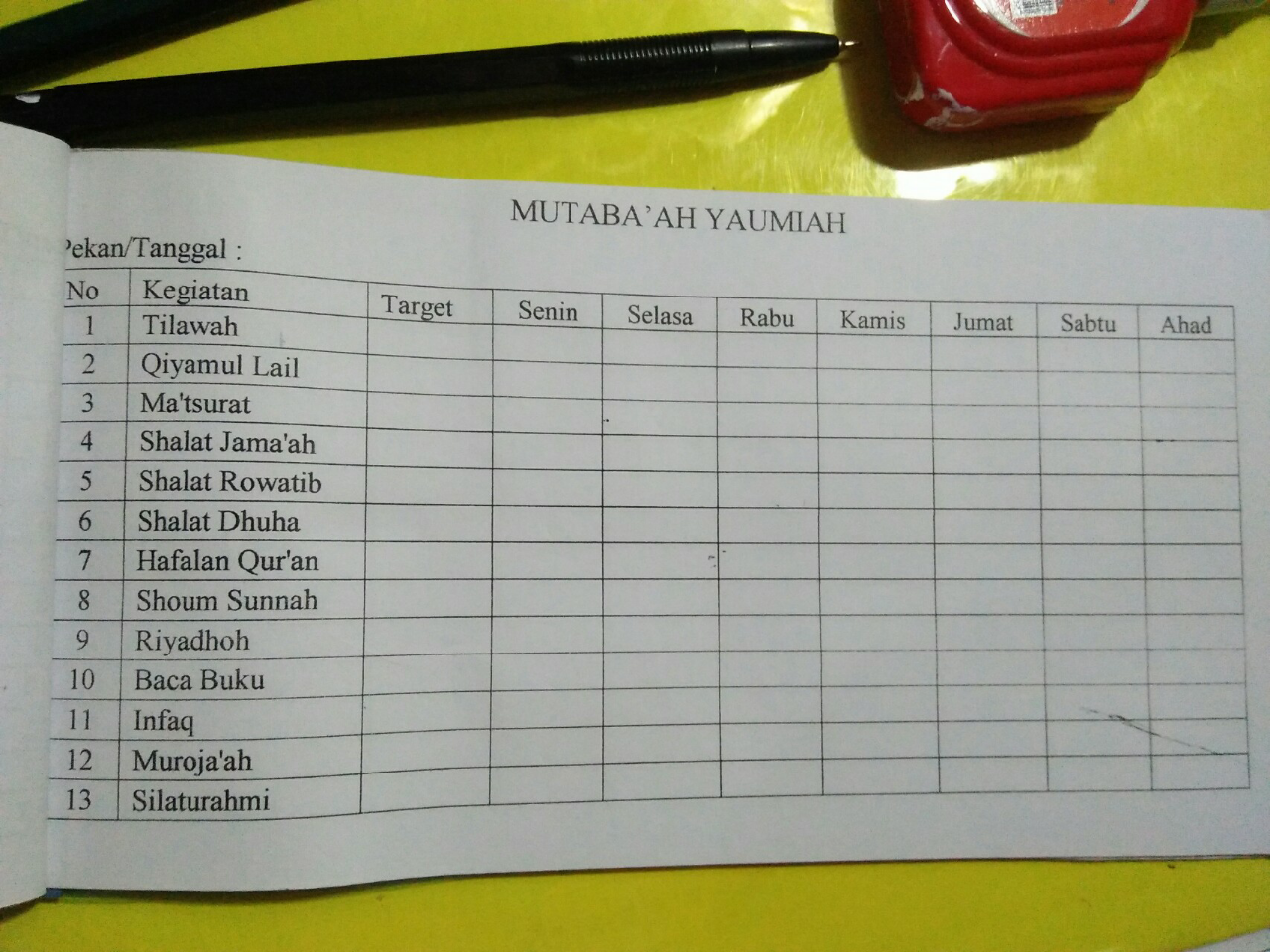 Catatan Mutaba'ah Ramadhan, Membantu Sista Melaksanakan Ibadah Sesuai Target