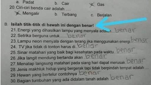 Jawaban Ujian Kocak Ala Anak SD | Bikin Ngakak!! 