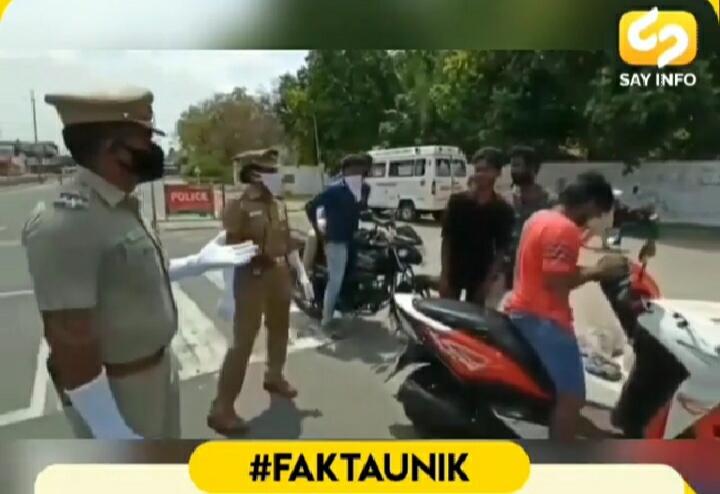 Langgar Aturan Lockdown! Polisi India Paksa Pengendara Masuk Ambulance Pasien Corona!