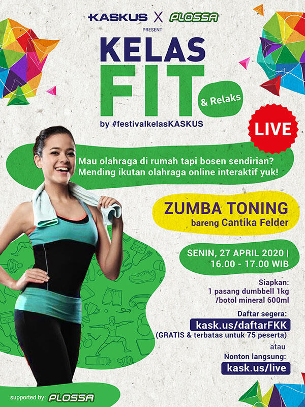 Tetap Sehat dengan Ikutan Zumba Toning Bareng Cantika Felder di #FestivalKelasKASKUS!