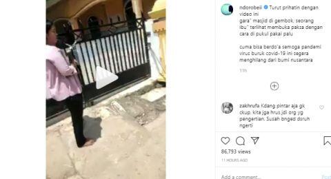 Masjid Digembok Dibuka Pakai Palu, Warganet: Susah Banget Disuruh Ngerti