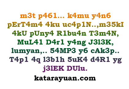 Tulisan Anak Alay Yang Pernah Digandrungi, Agan Termasuk Yang Mana? 