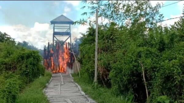 Kampung Narkoba ala Kolombia di Kalteng Punya Tower Intai-3 Lapis Gerbang