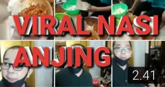 viral nasi cap anjing memberikan bantuan kepada warga di bulan puasa