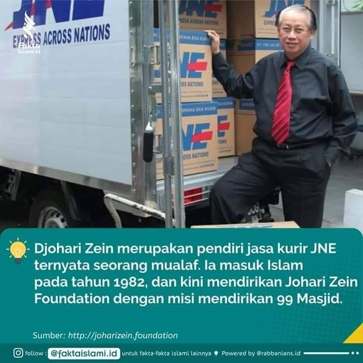 Masya Allah! Begini Kisah Sukses Bos JNE yang Jadi Mualaf hingga Mimpikan 99 Masjid
