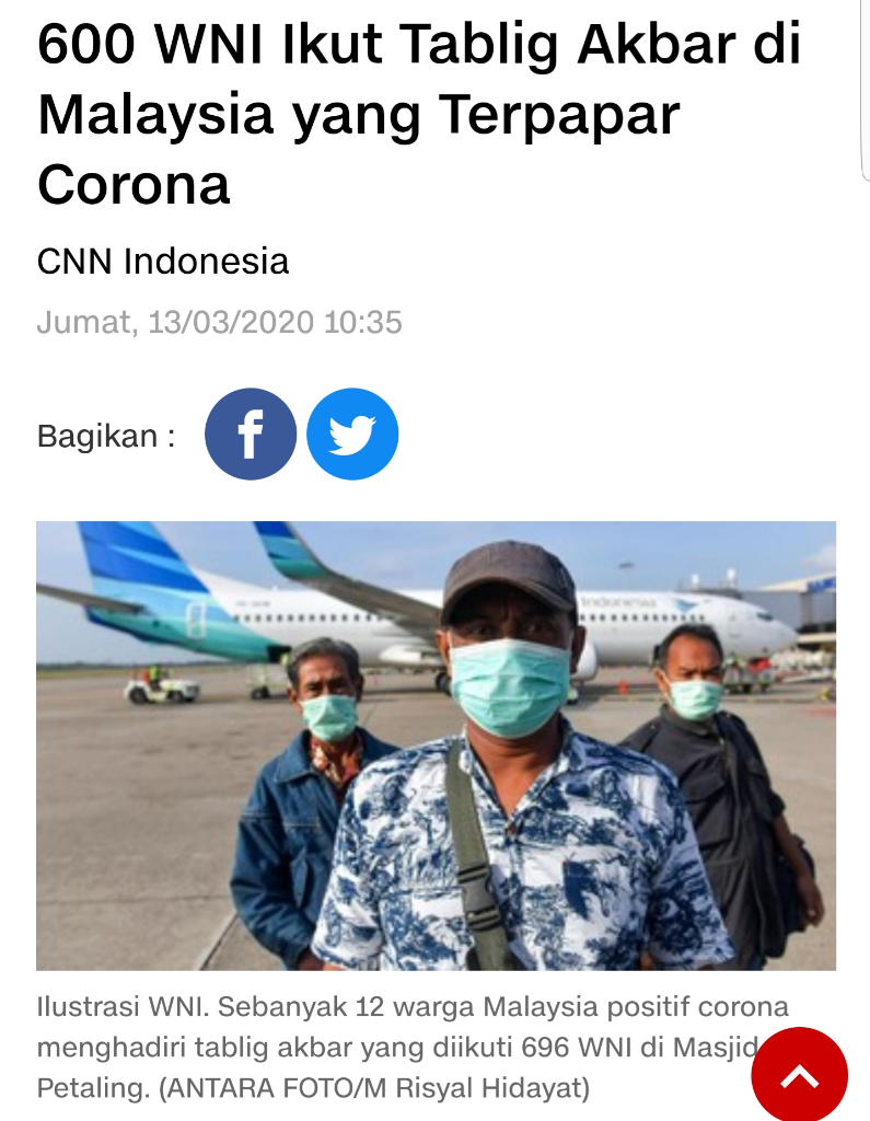 Malaysia Sebut 71% Kasus COVID-19 Impor dari Indonesia