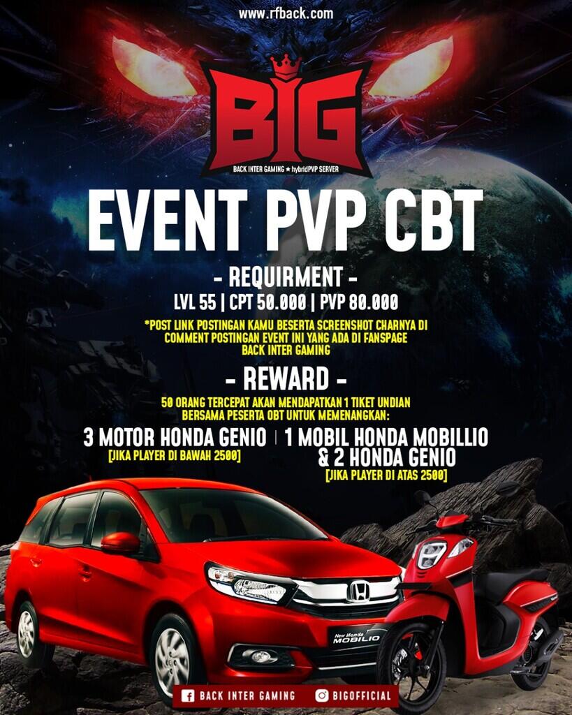 RF BACK INTERNASIONAL PVP SERVER (HADIAH 500JUTA) 