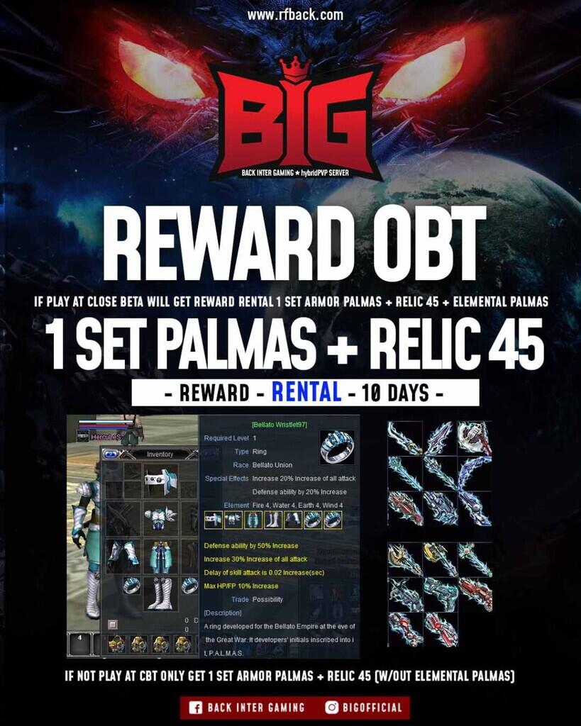 RF BACK INTERNASIONAL PVP SERVER (HADIAH 500JUTA) 