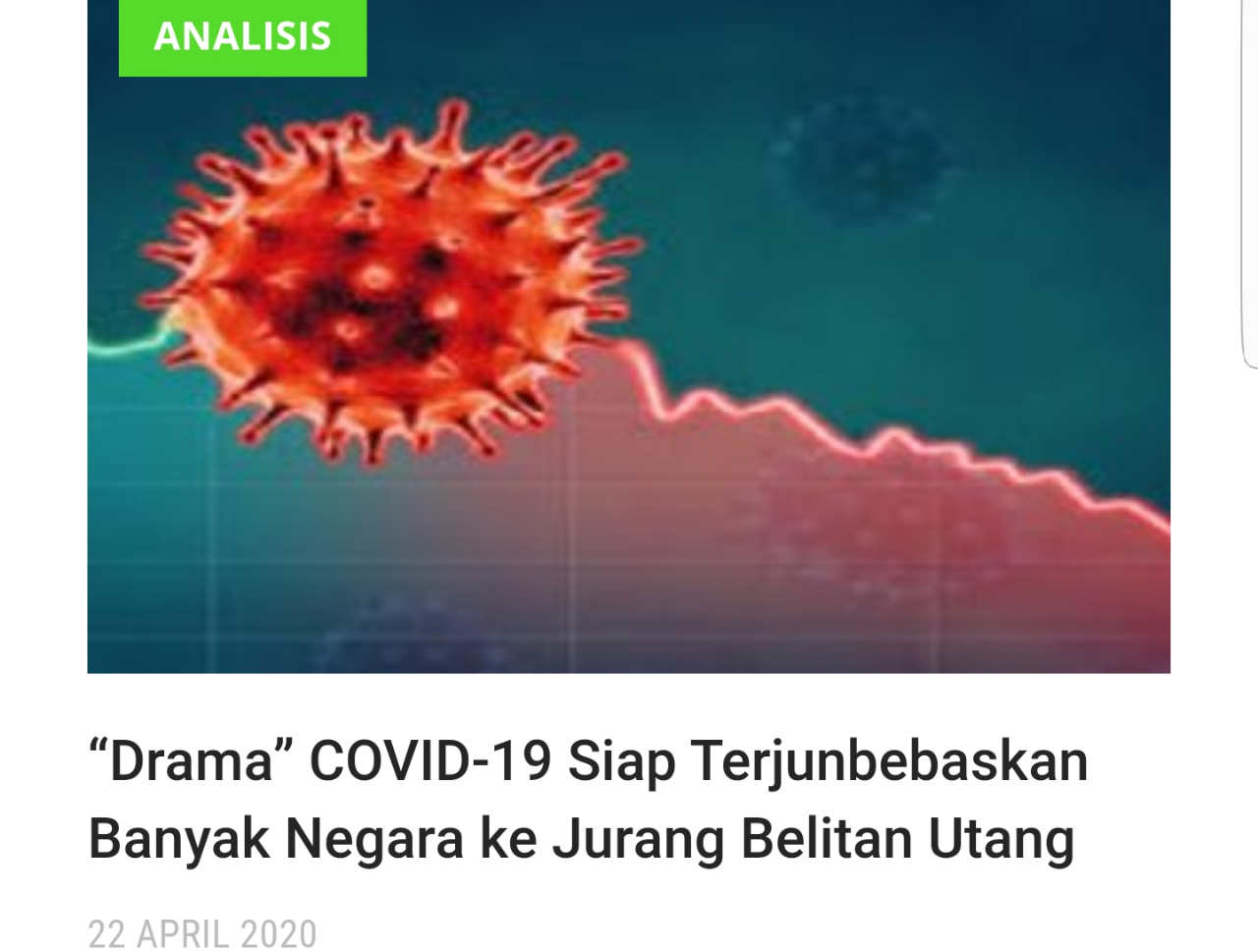Sudarto: Covid-19 dalam Cengkraman Media & Lilitan Operasi Bendera Palsu