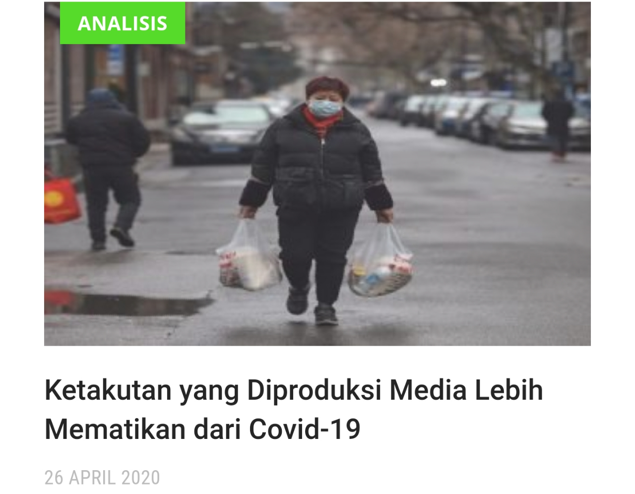 Sudarto: Covid-19 dalam Cengkraman Media & Lilitan Operasi Bendera Palsu