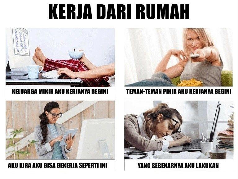 Biar Gak Mati Gaya, Mari Menghibur Diri Lewat Meme Covid-19