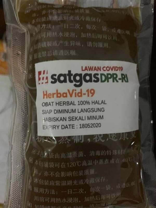 Herbavid-19 Dapat Izin Edar, Kerja Satgas Lawan Covid-19 DPR Lebih Masif