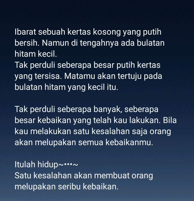 Tentang Mereka yang Menganggap Diri Ini (selalu) Buruk