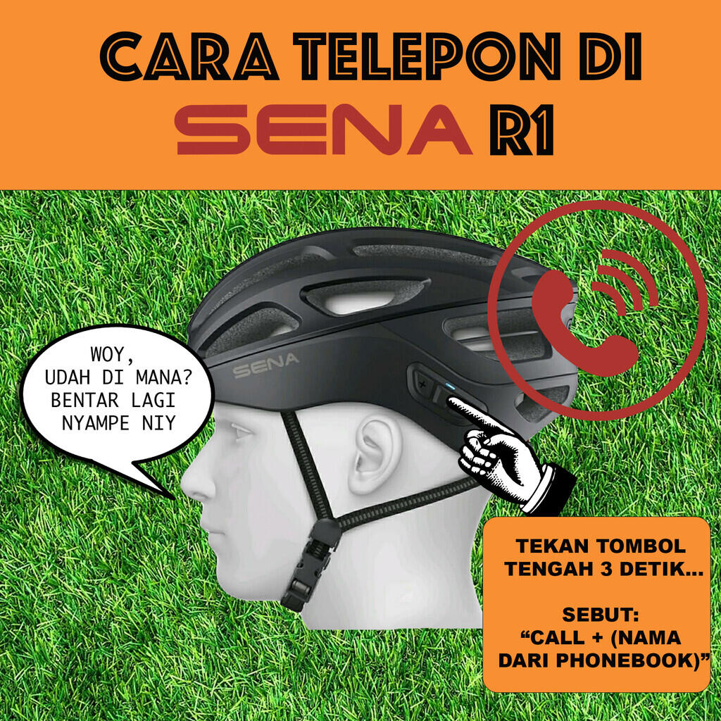 Cara Telepon Musik Interkom Langsung di Helm Sepeda, Sambil Terus Gowes