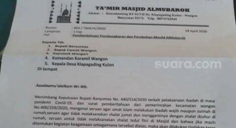 Heboh Takmir Mau Robohkan Masjid di Banyumas, Ini Klarifikasi Jamaahnya