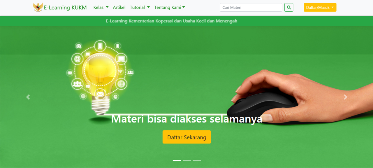 Kementerian Koperasi dan UKM meluncurkan pelatihan e-Learning
