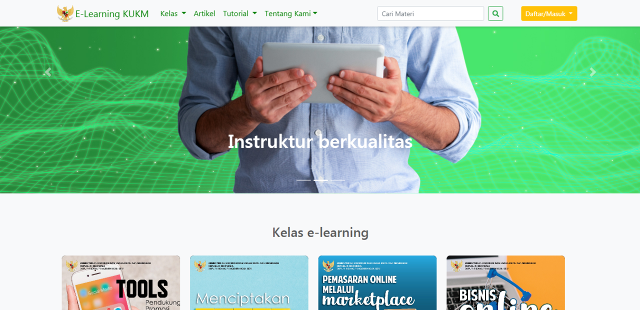 Kementerian Koperasi dan UKM meluncurkan pelatihan e-Learning