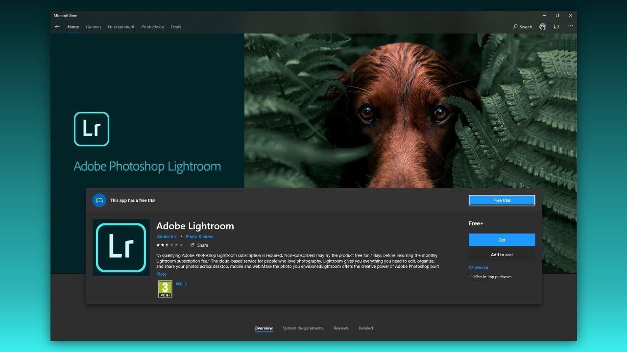 Adobe Lightroom Kini Tersedia di Microsoft Store