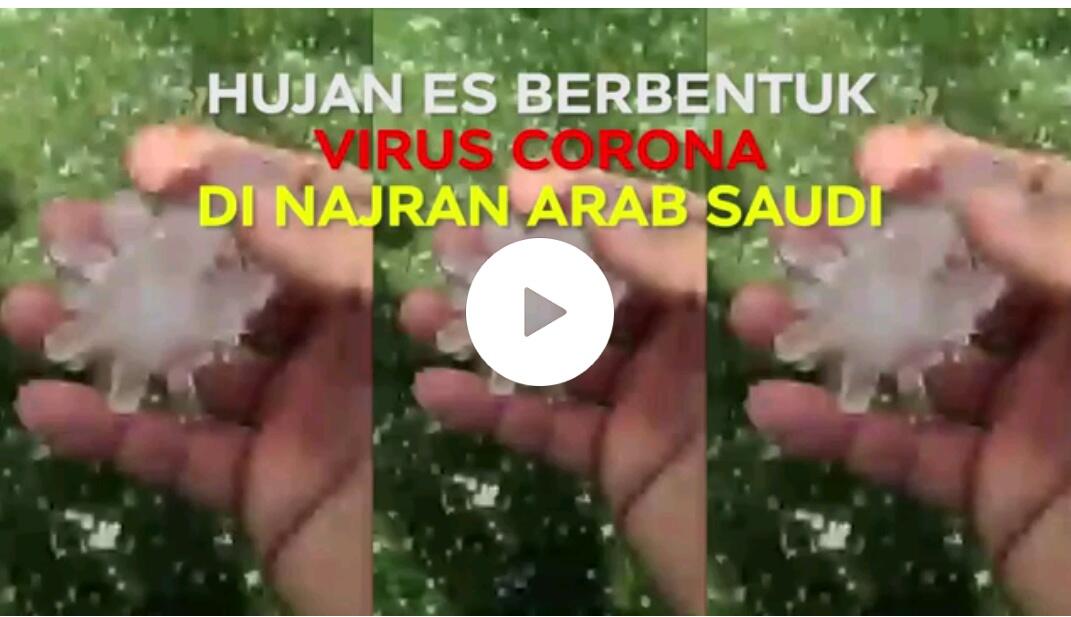 Fenomena Alam, Hujan Es Mirip Covid19 Di Arab Saudi