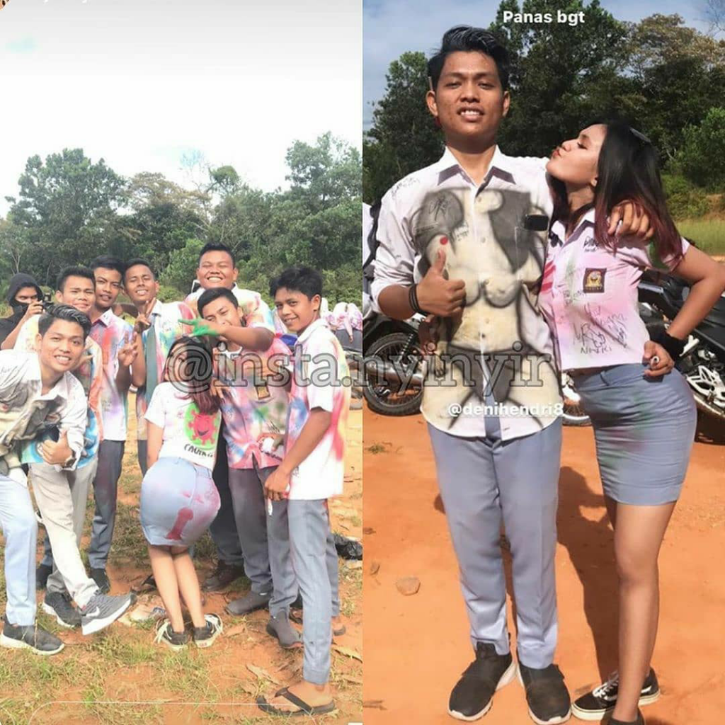 Gemas Dan Pengen Julid! Disuruh Dirumahaja, Doi Malah Kumpul Corat Coret Kelulusan