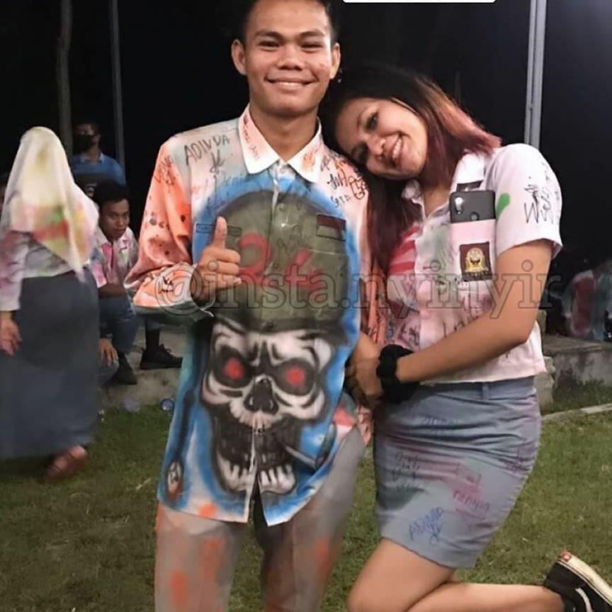 Gemas Dan Pengen Julid! Disuruh Dirumahaja, Doi Malah Kumpul Corat Coret Kelulusan
