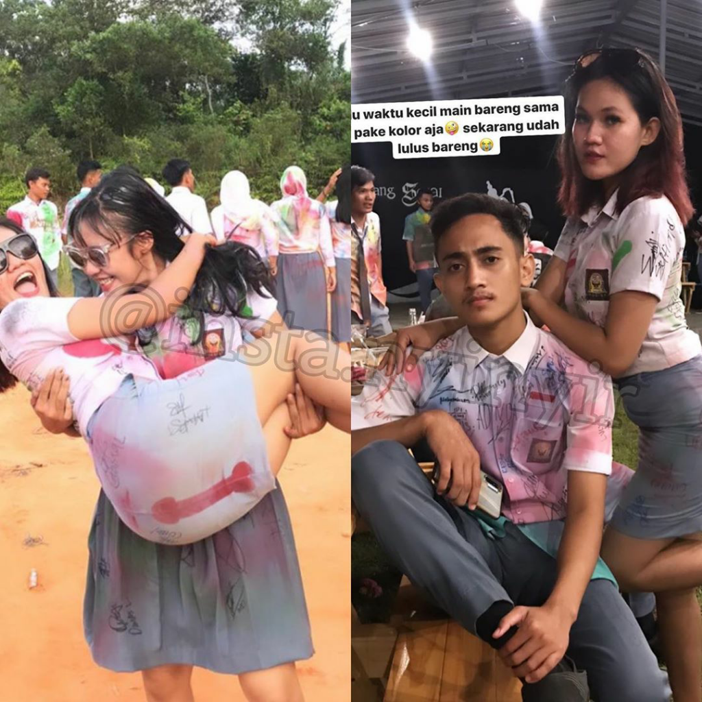 Gemas Dan Pengen Julid! Disuruh Dirumahaja, Doi Malah Kumpul Corat Coret Kelulusan