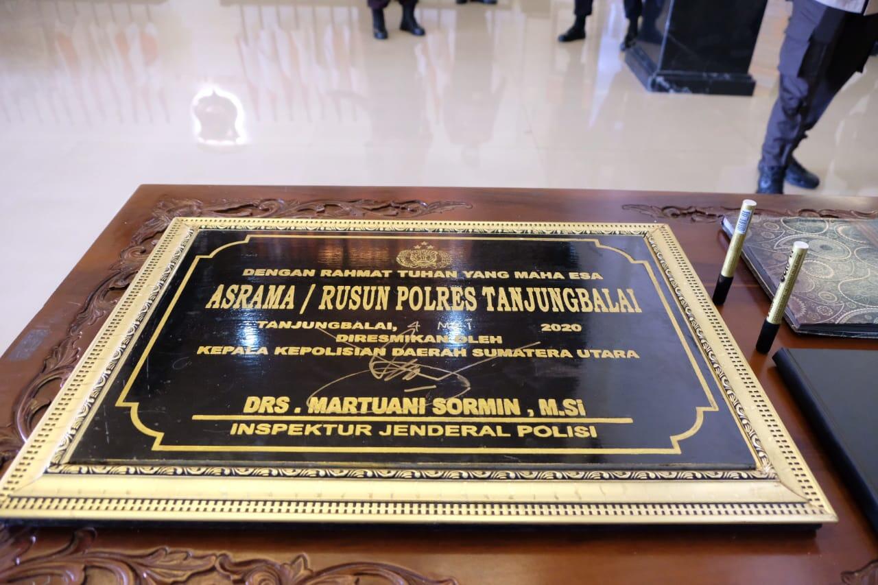 Kapolda Sumut Resmikan Rumah Susun Polres Tanjung Balai