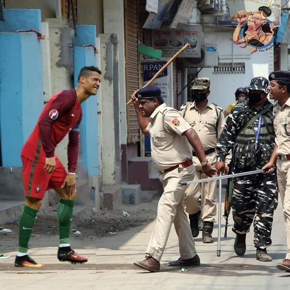 &#91;MEME&#93; Apa Jadinya Kalau Cristiano Ronaldo Ngeyel Sama Polisi India?