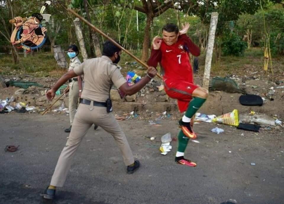 &#91;MEME&#93; Apa Jadinya Kalau Cristiano Ronaldo Ngeyel Sama Polisi India?