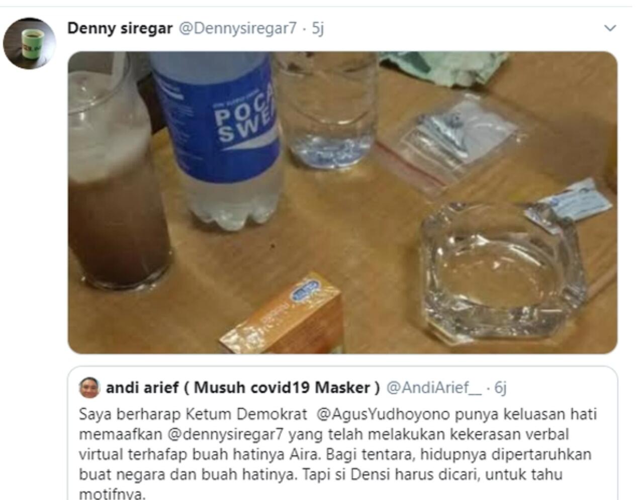 Denny Siregar Sindir SBY Kerahkan Cucu Minta Jokowi Lockdown