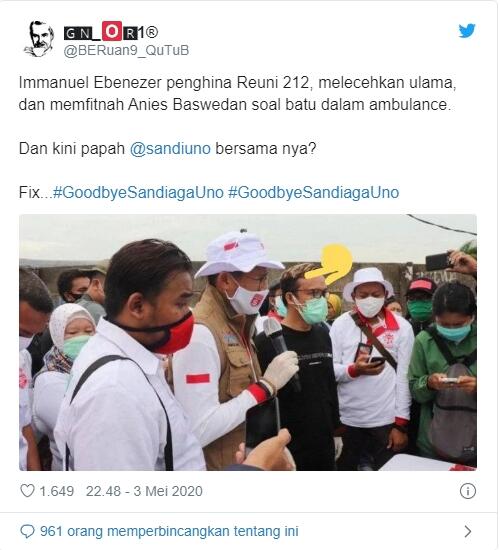 #GoodbyeSandiagaUno Trending Topic, Ada Apa dengan Sandiaga Uno?