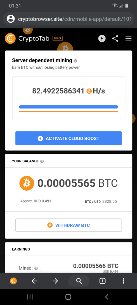 Cryptotab Browser Sekaligus Miner Bitcoin 100% Trusted Dan Pasti Dibayar Ane Buktinya