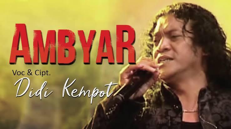 Cendol Dawet Ambyar, Maestro Didi Kempot Campur Sari Kini Tinggal Kenangan