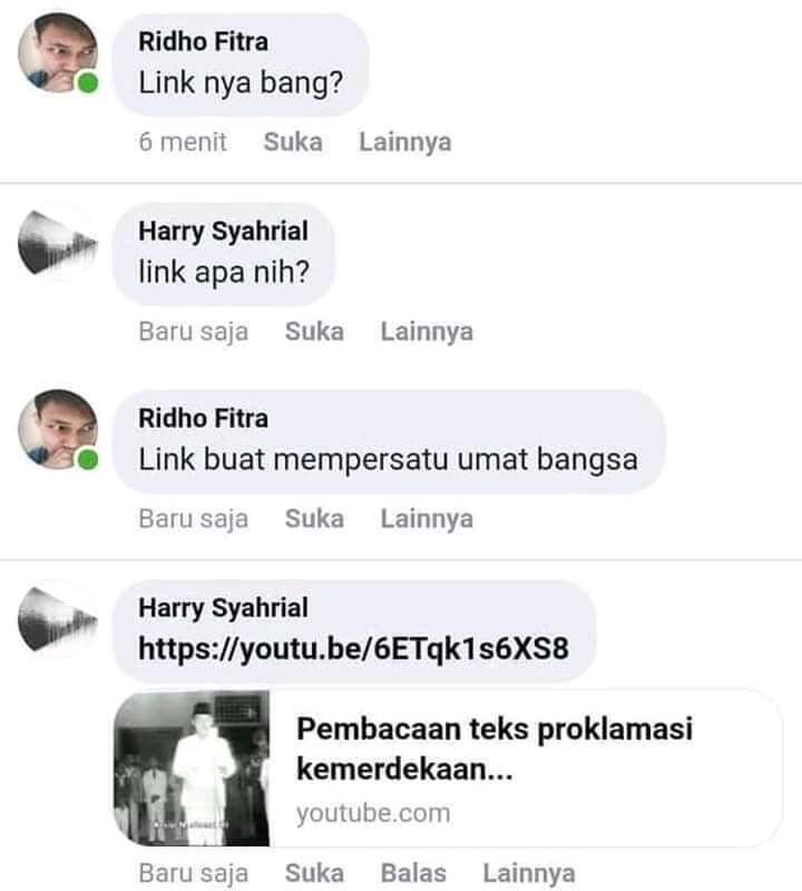 Hiburan Receh Dari Netizen Facebook. Status Dan Komentar Bikin Ketawa.